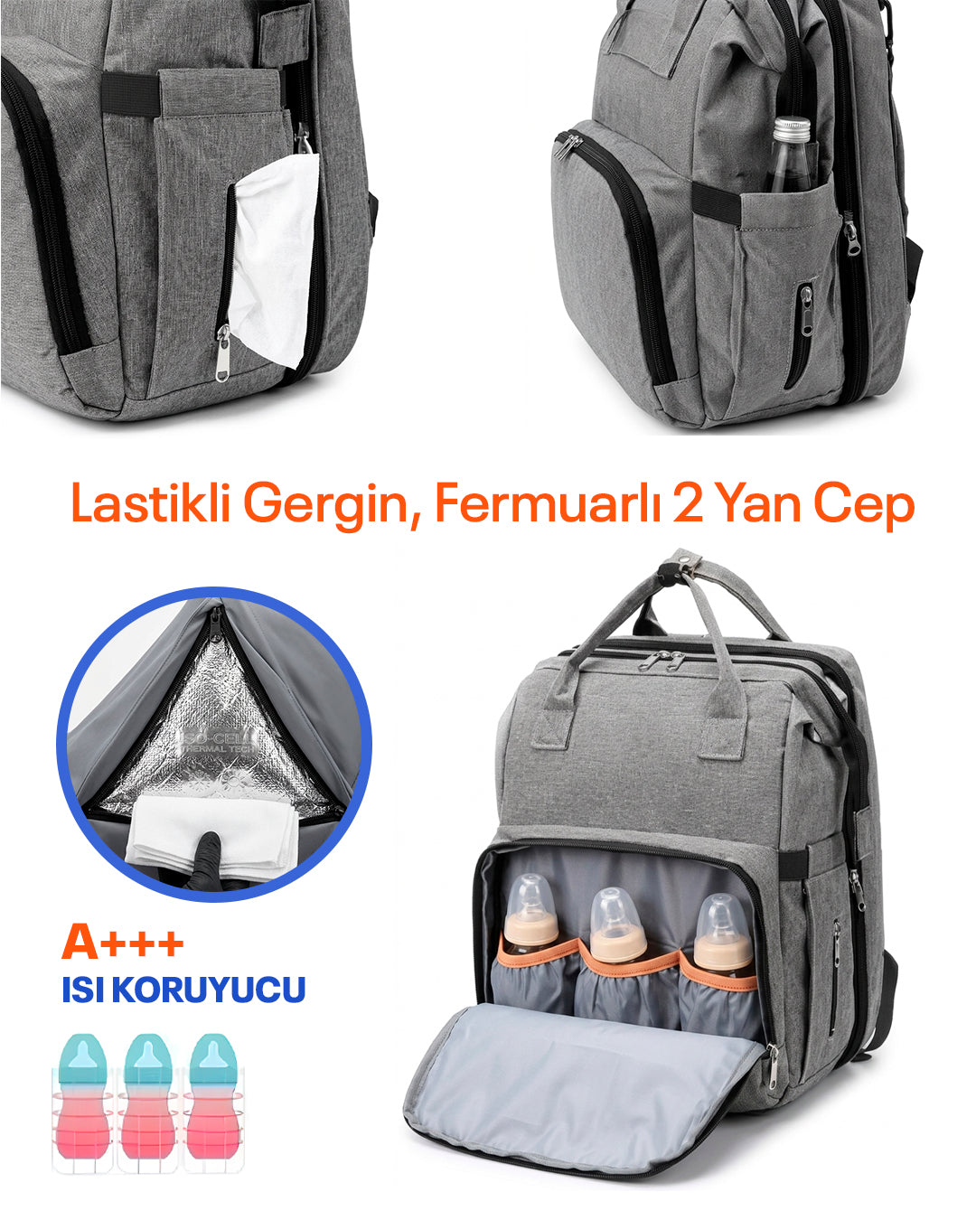 Yataklı Bebek Bakım Çantası